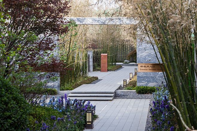 西安中海阅骊山 新中式 展示区 意境系景观 竹林 植物 园路 看房通道 台阶 景观设计(SED新西林景观国际,受邀加入ASLA协会,拥有风景园林工程设计专项甲级,业务范围:酒店及度假设计、特色产业环境、商业地产设计、住宅及社区设计、城市概念规划、市政基础设施设计) (2)